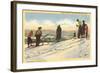 Skiers, Lake Placid, New York-null-Framed Art Print