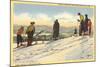 Skiers, Lake Placid, New York-null-Mounted Art Print