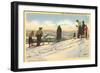 Skiers, Lake Placid, New York-null-Framed Art Print