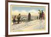 Skiers, Lake Placid, New York-null-Framed Art Print