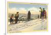 Skiers, Lake Placid, New York-null-Framed Art Print