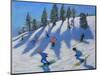 Skiers, Lofer, 2010-Andrew Macara-Mounted Giclee Print