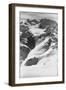 Skiers on French Alps Near New Resort-Loomis Dean-Framed Photographic Print