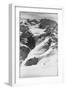 Skiers on French Alps Near New Resort-Loomis Dean-Framed Photographic Print