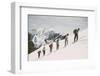 Skiers on the Slopes of Sun Valley Ski Resort, Idaho, April 22, 1947-George Silk-Framed Photographic Print