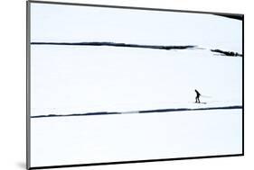 Skiers on the Sunwapta River in Jasper National Park, Alberta Canada-Richard Wright-Mounted Photographic Print