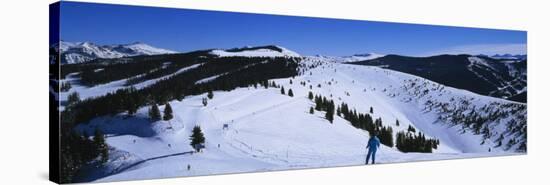 Skiers Skiing, Vail Ski Resort, Vail, Colorado, USA-null-Stretched Canvas