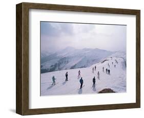 Skiers, Steinberkogel Area, Kitzbuhel, Austria-Adam Woolfitt-Framed Photographic Print