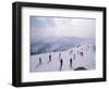 Skiers, Steinberkogel Area, Kitzbuhel, Austria-Adam Woolfitt-Framed Photographic Print