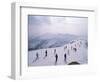 Skiers, Steinberkogel Area, Kitzbuhel, Austria-Adam Woolfitt-Framed Photographic Print