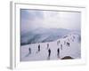 Skiers, Steinberkogel Area, Kitzbuhel, Austria-Adam Woolfitt-Framed Photographic Print