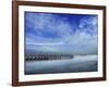 Skies over the Pier-Adrian Campfield-Framed Giclee Print