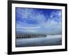 Skies over the Pier-Adrian Campfield-Framed Giclee Print