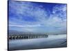 Skies over the Pier-Adrian Campfield-Stretched Canvas
