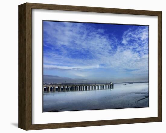 Skies over the Pier-Adrian Campfield-Framed Giclee Print