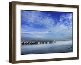 Skies over the Pier-Adrian Campfield-Framed Giclee Print