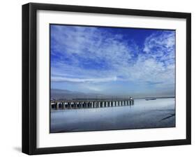 Skies over the Pier-Adrian Campfield-Framed Giclee Print