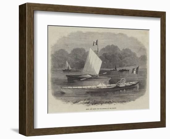 Skiff and Canoe for the Empress of the French-Edwin Weedon-Framed Giclee Print