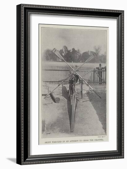 Skiff Wrecked in an Attempt to Cross the Channel-null-Framed Giclee Print