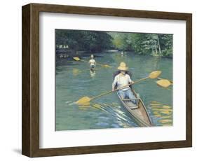 Skiffs, 1877-Gustave Caillebotte-Framed Giclee Print