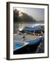 Skiffs and Morning Fog in Southwest Harbor, Maine, Usa-Jerry & Marcy Monkman-Framed Photographic Print