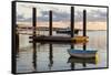 Skiffs Next to the Commercial Fishing Pier in Chatham, Massachusetts. Cape Cod-Jerry and Marcy Monkman-Framed Stretched Canvas