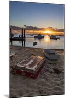 Skiffs Next to the Commercial Fishing Pier in Chatham, Massachusetts. Cape Cod-Jerry and Marcy Monkman-Mounted Photographic Print