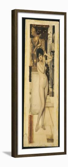 Skigge Und Eingelstudie Fur Die Allegorie Der Skulptor, 1890-Gustav Klimt-Framed Premium Giclee Print