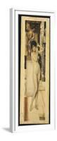 Skigge Und Eingelstudie Fur Die Allegorie Der Skulptor, 1890-Gustav Klimt-Framed Premium Giclee Print