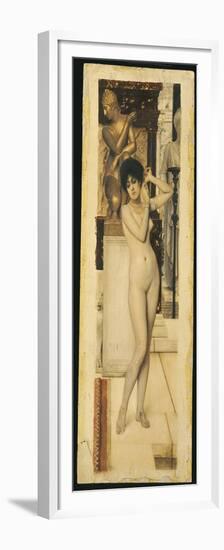 Skigge Und Eingelstudie Fur Die Allegorie Der Skulptor, 1890-Gustav Klimt-Framed Premium Giclee Print