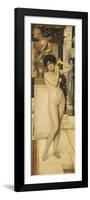 Skigge Und Eingelstudie Fur Die Allegorie Der Skulptur, 1890-Gustav Klimt-Framed Premium Giclee Print