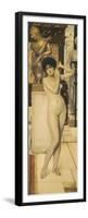 Skigge Und Eingelstudie Fur Die Allegorie Der Skulptur, 1890-Gustav Klimt-Framed Premium Giclee Print