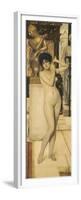 Skigge Und Eingelstudie Fur Die Allegorie Der Skulptur, 1890-Gustav Klimt-Framed Premium Giclee Print