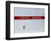 Skiier Arrives at the Finish Line-Paul Sutton-Framed Photographic Print