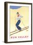 Skiiing in Sun Valley, Idaho-null-Framed Art Print