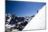 Skiing A Backcountry Line In Glacier National Park-Jay Goodrich-Mounted Photographic Print