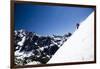 Skiing A Backcountry Line In Glacier National Park-Jay Goodrich-Framed Photographic Print