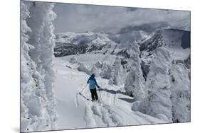 Skiing Amongst Ghost Trees Grand Targhee Ski Resort, Wyoming (MR)-Howie Garber-Mounted Photographic Print