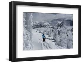 Skiing Amongst Ghost Trees Grand Targhee Ski Resort, Wyoming (MR)-Howie Garber-Framed Photographic Print