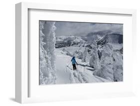 Skiing Amongst Ghost Trees Grand Targhee Ski Resort, Wyoming (MR)-Howie Garber-Framed Photographic Print