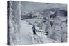 Skiing Amongst Ghost Trees Grand Targhee Ski Resort, Wyoming (MR)-Howie Garber-Stretched Canvas