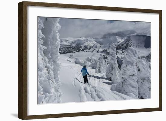 Skiing Amongst Ghost Trees Grand Targhee Ski Resort, Wyoming (MR)-Howie Garber-Framed Photographic Print