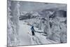 Skiing Amongst Ghost Trees Grand Targhee Ski Resort, Wyoming (MR)-Howie Garber-Mounted Photographic Print