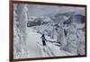 Skiing Amongst Ghost Trees Grand Targhee Ski Resort, Wyoming (MR)-Howie Garber-Framed Photographic Print