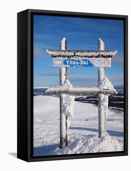 Skiing Area of Ylläs-pljvv-Framed Stretched Canvas