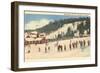 Skiing at Big Bromley, Manchester, Vermont-null-Framed Premium Giclee Print