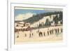 Skiing at Big Bromley, Manchester, Vermont-null-Framed Premium Giclee Print
