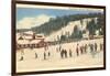 Skiing at Big Bromley, Manchester, Vermont-null-Framed Art Print