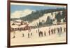 Skiing at Big Bromley, Manchester, Vermont-null-Framed Art Print