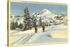 Skiing at Brighton, Utah-null-Stretched Canvas